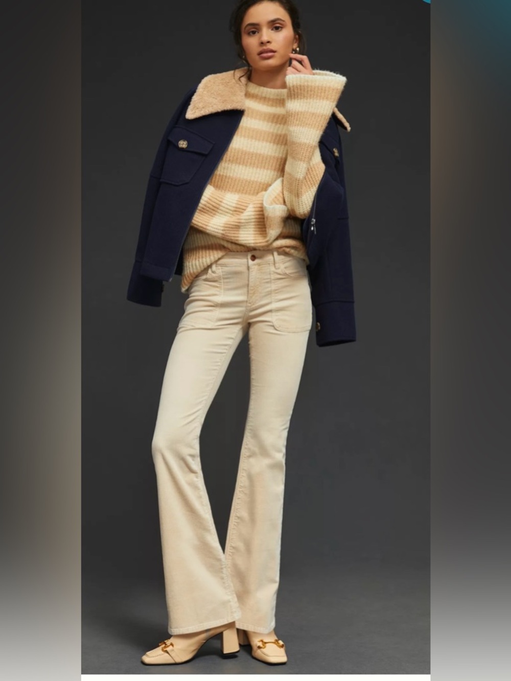 SZ 27 Anthropology Pilcro The Icon Flare Corduroy Jeans